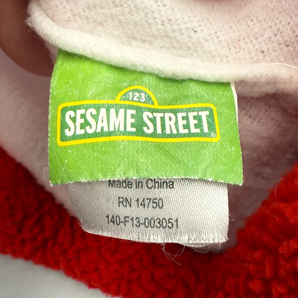 Sesame‎ Street Elmo Fleece Hat Kids One Size Fits Most Red Character